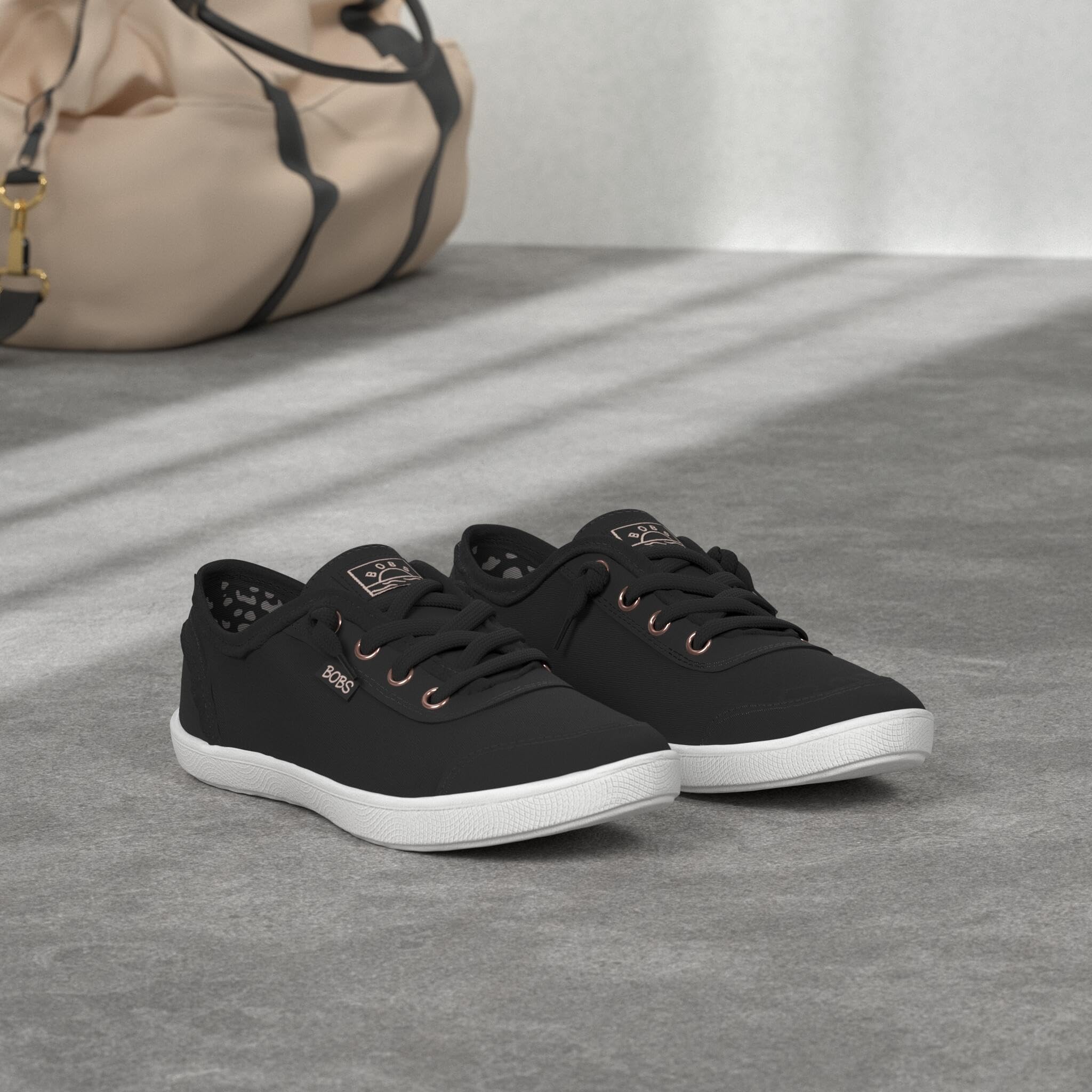 Skechers Women's Bobs B Cute Sneaker – Memory Foam, Flexible Outsole, Lightweight Vegan Shoes