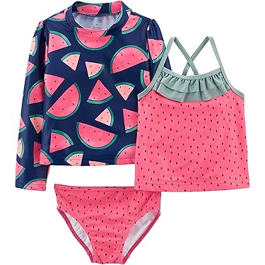 Amazon Best Sellers: Best Baby Girls' Rash Guard Sets