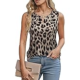 rosemia Womens Tank Tops Summer Sleeveless Blouses Business Casual Basic Shirt