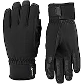 Hestra Alpine Short Gore-Tex Ski Glove, 5-Finger Waterproof Leather Glove for Skiing & Snowboarding