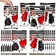 ArowlWesh Boxing Party Favor Bags - 50Pcs Plastic Candy Goodie Treat Gift Bags with Handles Boxing Match Themed Birthday Party Decoration Supplies for Kid Adult