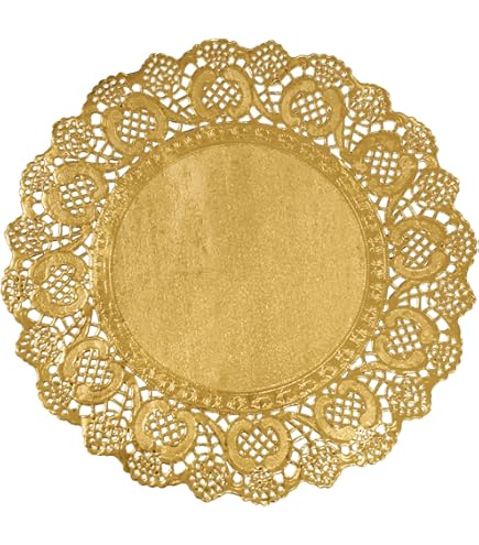 Uxcell 50pcs Paper Doilies, 6.5 Inch Lace Paper Doilies, Paper Placemats For Dining Table Plate Crafts Party Weddings Tableware Brown - View #6