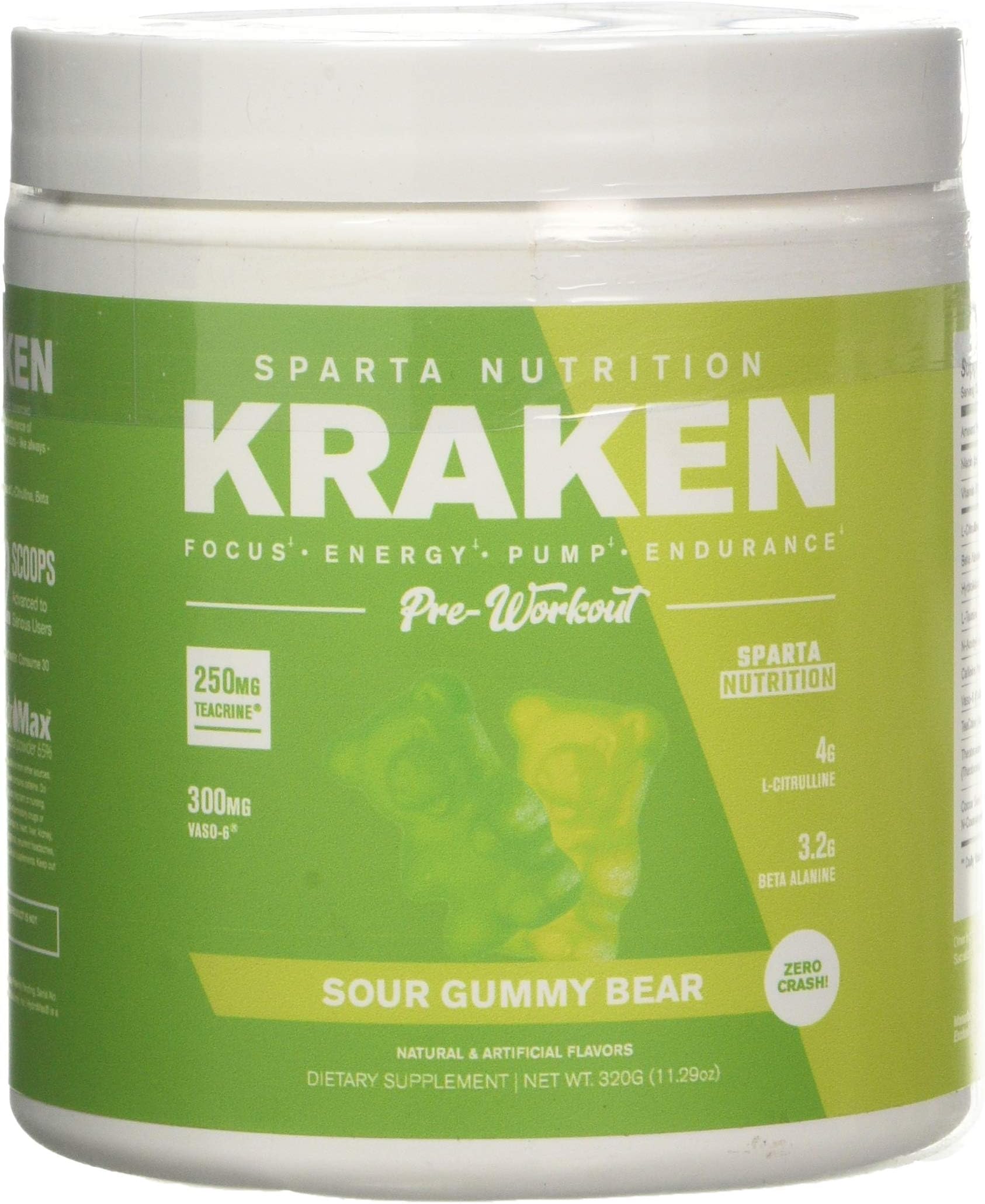 Sparta Nutrition Kraken 320g Sour Gummy Bear