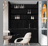 Abyssaly Black Vinyl Wrap Self Adhesive Wood Grain 60cm x 300cm view 3