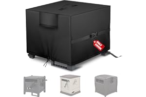Bethshaya Garden Hose Storage Box Cover – Weather-Resistant Protective Cover for Outdoor Hose & Storage Box, Protects Against Sunlight, Rain, Snow, Sandstorms – Black