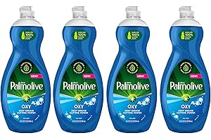 Palmolive Ultra Dishwashing Liquid Dish Soap, Oxy Power Degreaser - 32.5 Fl Oz (Pack of 4)