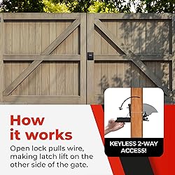 Gate Lock – Secure Keyless Fence Lock and Latch