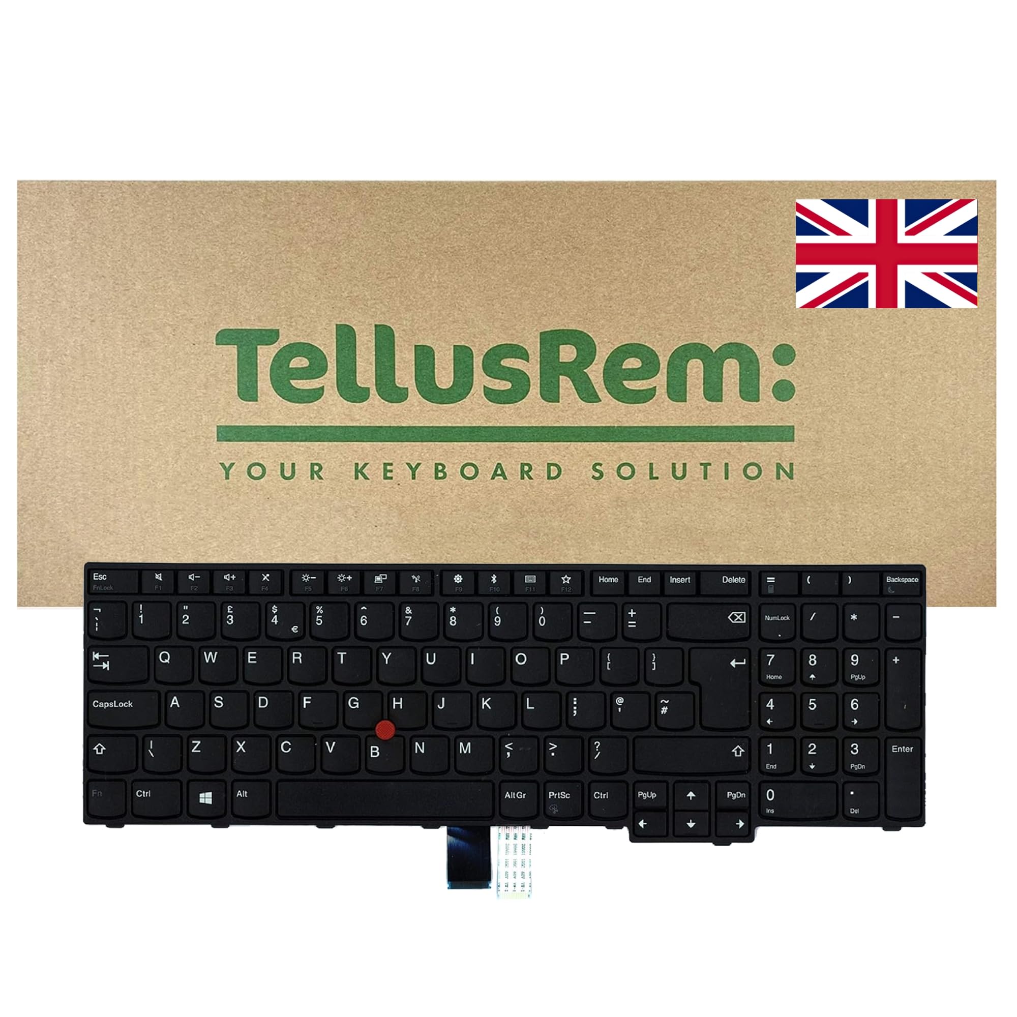 replacement UK non-backlit keyboard for Lenovo Thinkpad E570 E575 E570C
