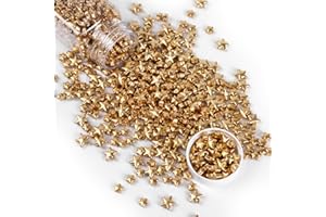 Cobakey Gold Star Sprinkles for Cake Decorations Bright Sugar Sprinkles for Cupcake Toppers Wedding Party Valentines Halloween Christmas Supplies100g/ 3.52oz