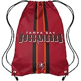 FOCO Tampa Bay Buccaneers NFL Team Stripe Wordmark Drawstring Backpack