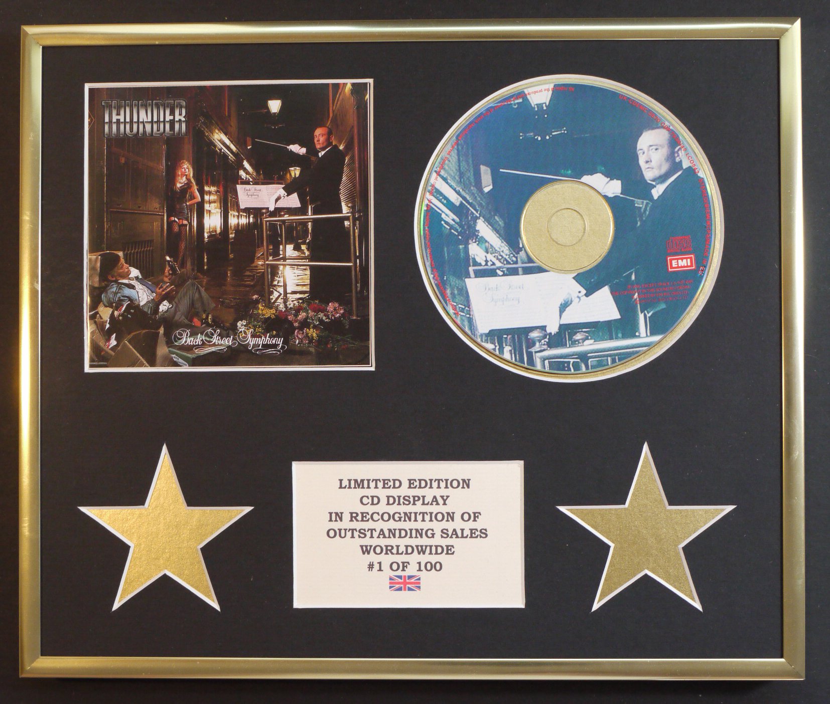 THUNDER/CD DISPLAY/LIMITED EDITION/COA/BACK STREET SYMPHONY