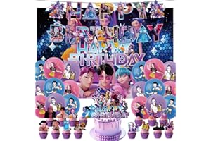 GENERIC Party Decoration Kit, Movie-Themed Birthday Party Banners, Balloons, Cake Hats, And Other Party Decorations