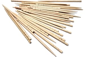 Makerstep 2000 Wooden Toothpicks with Ornate Handle. Natural Birch Wood Teeth Tooth Picks