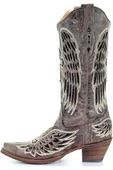 Square Toe Western Boot Brown 