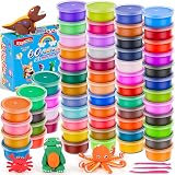 iFergoo Air Dry Clay 60 Colors Kids DIY Modeling Kit with Tools