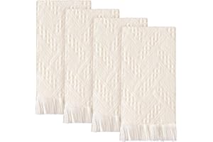 Aoipend 4 Pack Boho Bathroom Hand Towel 14 x 30 Inch 100% Turkish Cotton Decorative Boho Kitchen Hand Towel Farmhouse Bathroo