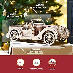 UGears Mechanical Models Roadster VM-01 3-D Wooden