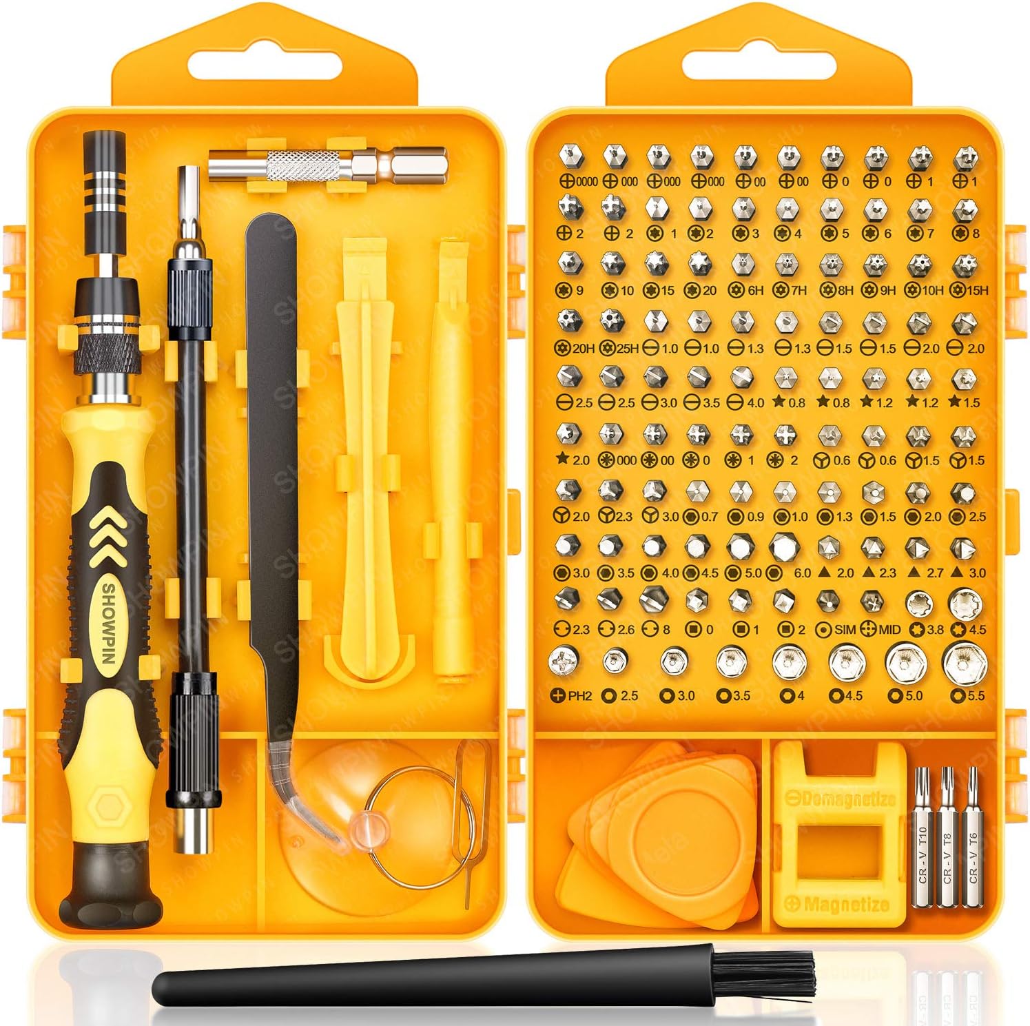 Computer Repair Kit, 122 in 1 Magnetic Laptop Screwdriver Kit, Precision Screwdriver Set, Small Impact Screw Driver Set with Case for Computer, Laptop, PC, for iPhone, Watch, Ps4 DIY Hand Tools -Grey: Computers & Accessories