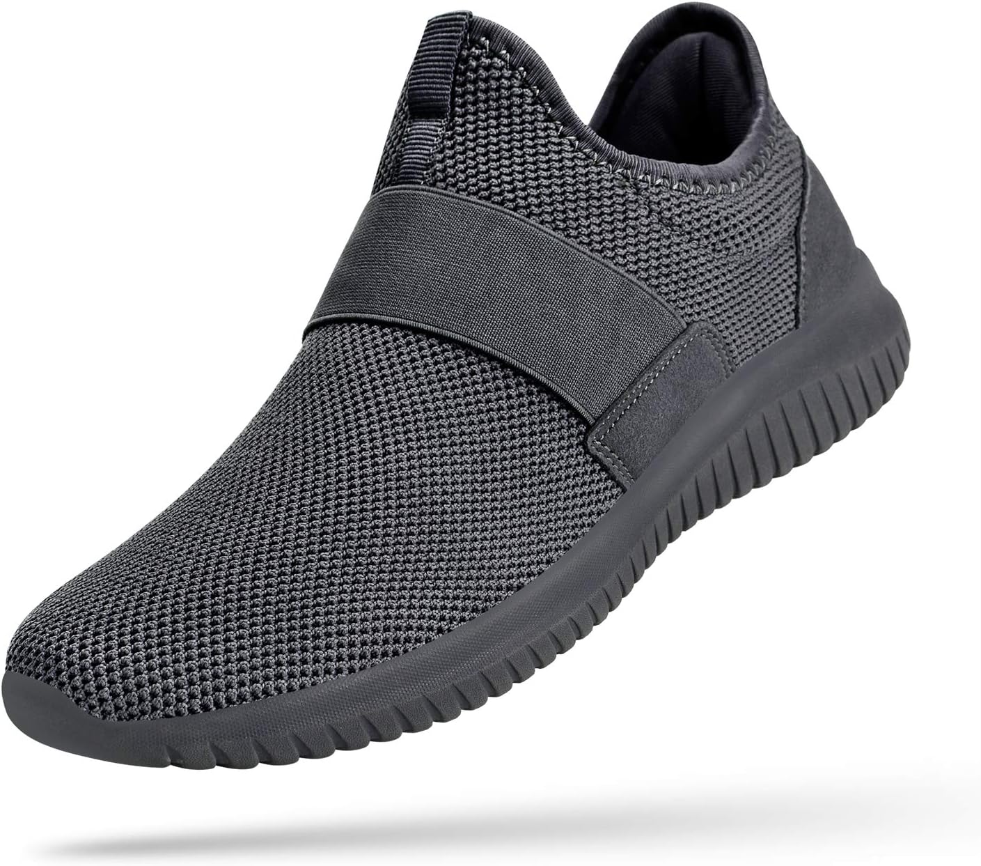 Mens Running Tennis Shoes Knitted Breathable Walking Athletic Shoes Fashion Sneakers