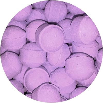 Bath Bubble & Beyond 1kg Lavender Scented Bath Marbles Fizzers ~100 Mini Bombs