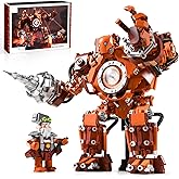 Steampunk Mech Building Set for Boy, Transforming Warrior Robot Model Kits | Machine Toys with Weapon, Action Mecha Building Blocks, Home or Office Decor, Creative Gift for Adults 14+(1777 PCS)