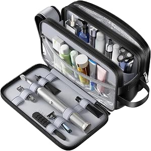 Travel Toiletry Bag, Waterproof Hanging Dopp Kit, Organizer for Men & Women | Travel Toiletry Bag with Hanging Hook,Waterproo
