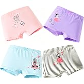 Core Pretty Girls Cotton Underwear Soft Boy Shorts Kids Boxer Briefs Panties(Pack of 5)