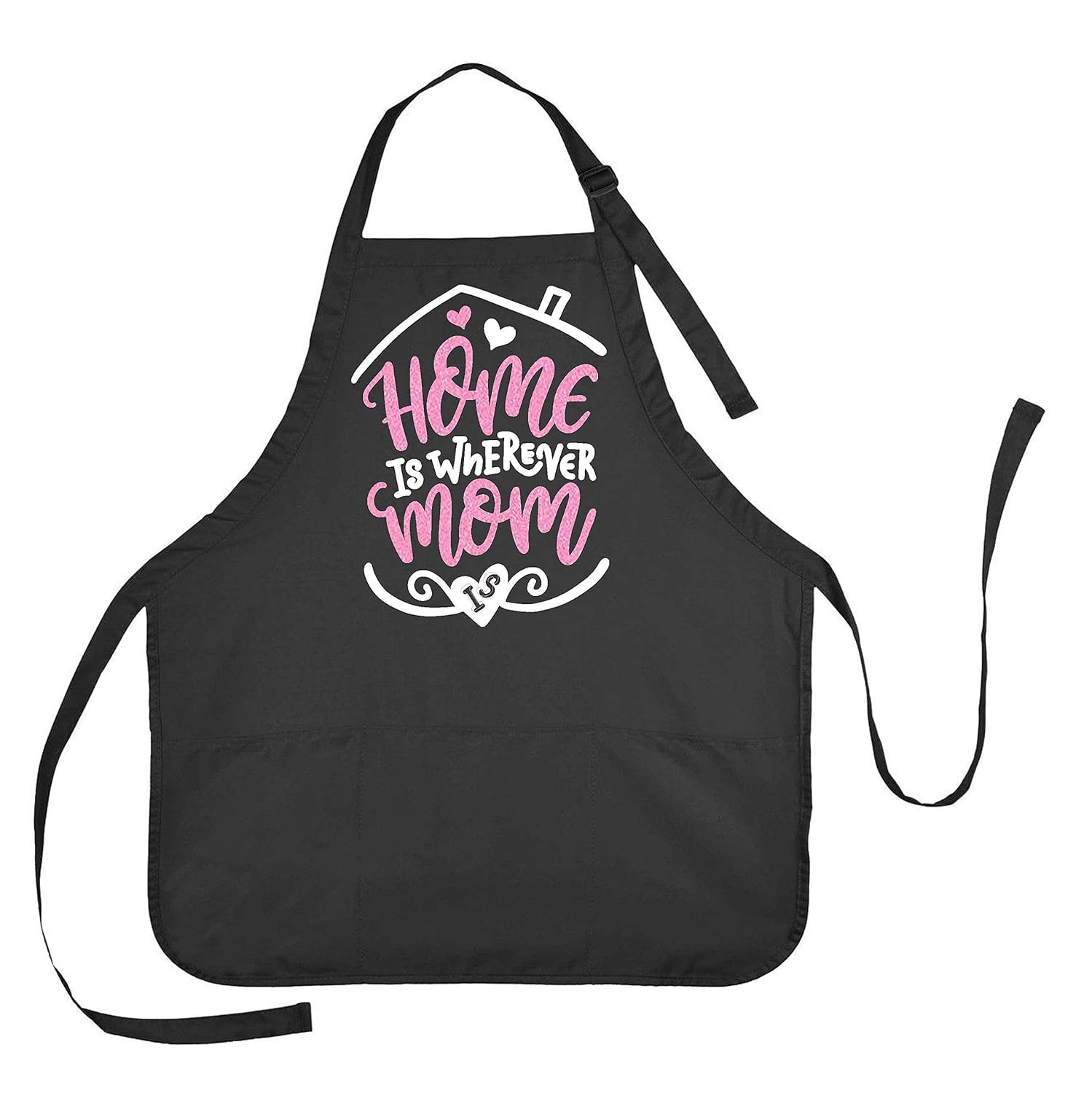Amazon Com Home Is Wherever Mom Is Apron Mothers Day Apron Christmas Apron For Mom Handmade
