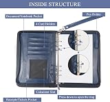 GraduatePro A5 Clipboard Folder with 120 Note Paper 6-Ring Binder Blue view 3