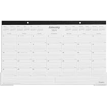 Amazon.com : 2024 staples 18-inch x 11-inch desk pad calendar, black  (st17392-24) : office products