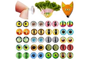 JULIE WANG 40PCS 20MM Self Adhesive Dragon Googly Wiggle Eyes Decoration Sticker for School Classroom Arts Crafts DIY Supplies