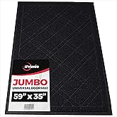 SlipToGrip Door Mat - Durable Door Outdoor Mats for High Traffic - Large 59x35 Inch Black Mat with Water-Resistant Surface - No-Slip and Easy-to-Clean for Indoor and Outdoor Entryways