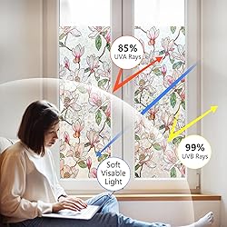 Ranzdn Window Privacy Film - Stained Glass Window