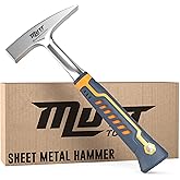 Mutt Tools 18oz Sheet Metal Hammer - Professional Tinners Hammer for Metal Shaping - Forged HVAC Hammer with Ergonomic Handle