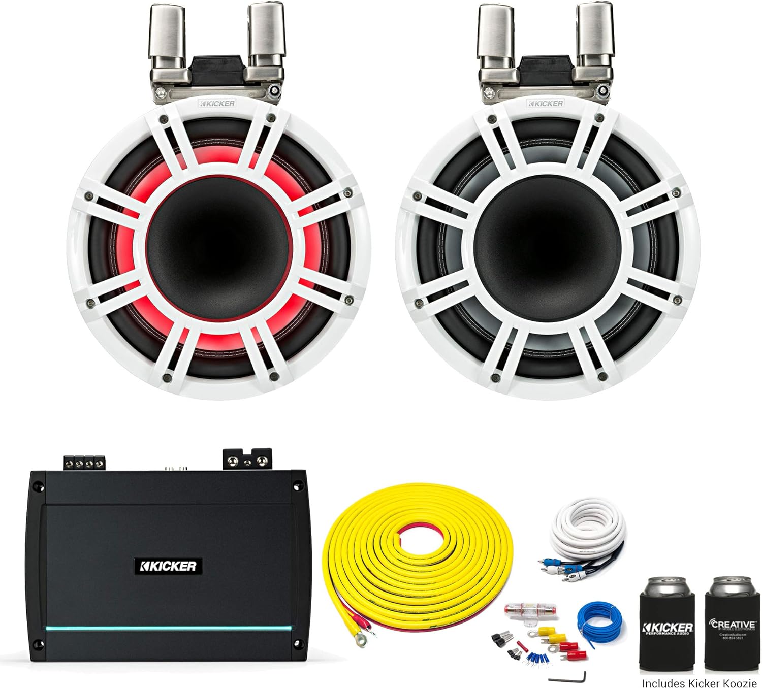 kicker 11 inch tower speakers