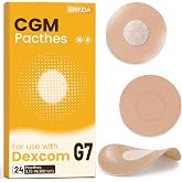 Dexcom G7 &amp; Stelo Over Patches Waterproof, 24-Pack, Secure, No-Stick Center | Medical-Grade Acrylic Adhesive, Breathable Latex-Free Material, Low-Profile Fit, for Showering, Workouts &amp; Daily Wear