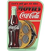 Open Road Brands Coca-Cola Movie Wall Art - Vintage Coca-Cola Metal Wall Decor - Let's All Go To The Movies With Coca-Cola