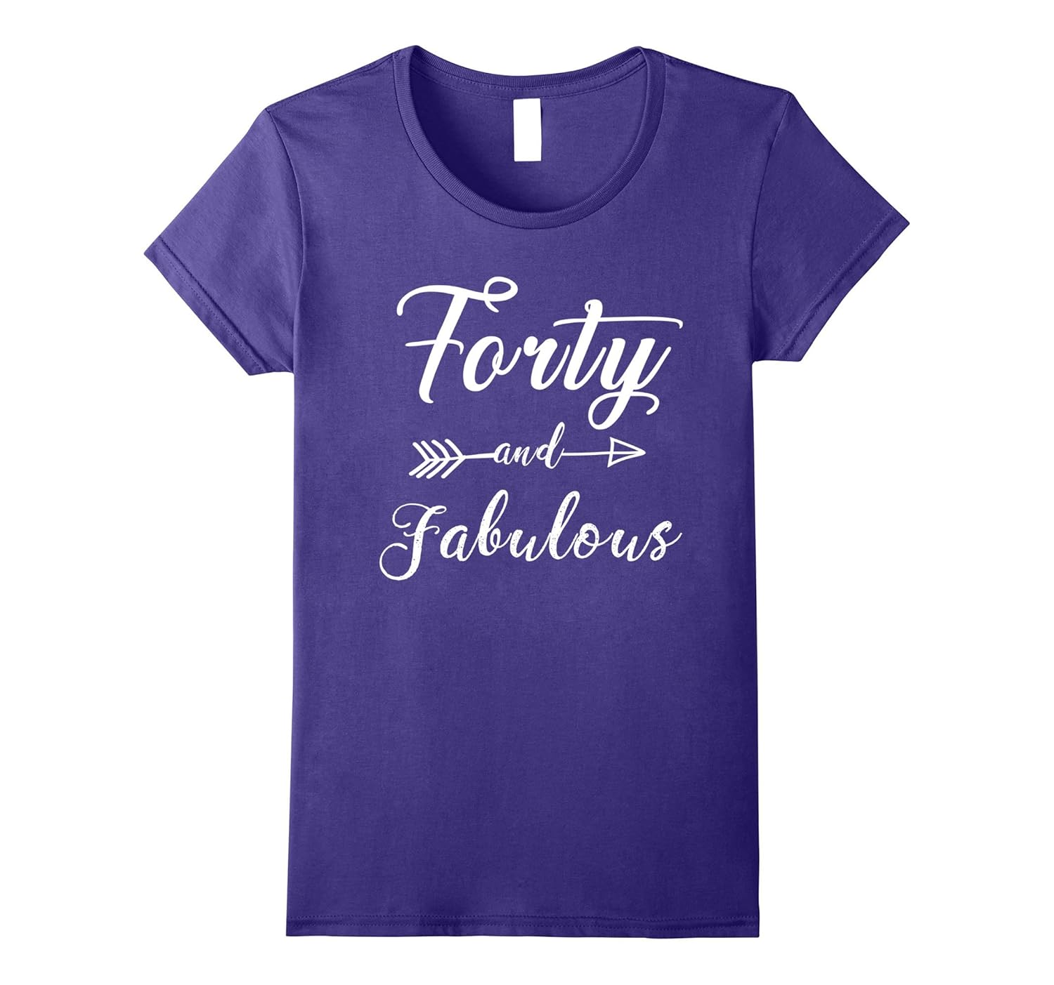 Womens Funny 40th Birthday TShirt Forty And FabulousArt Artshirtee