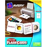 Amazon.com: Avery Custom Print Flash Cards, 4.25 x 5.5 Inches, for ...