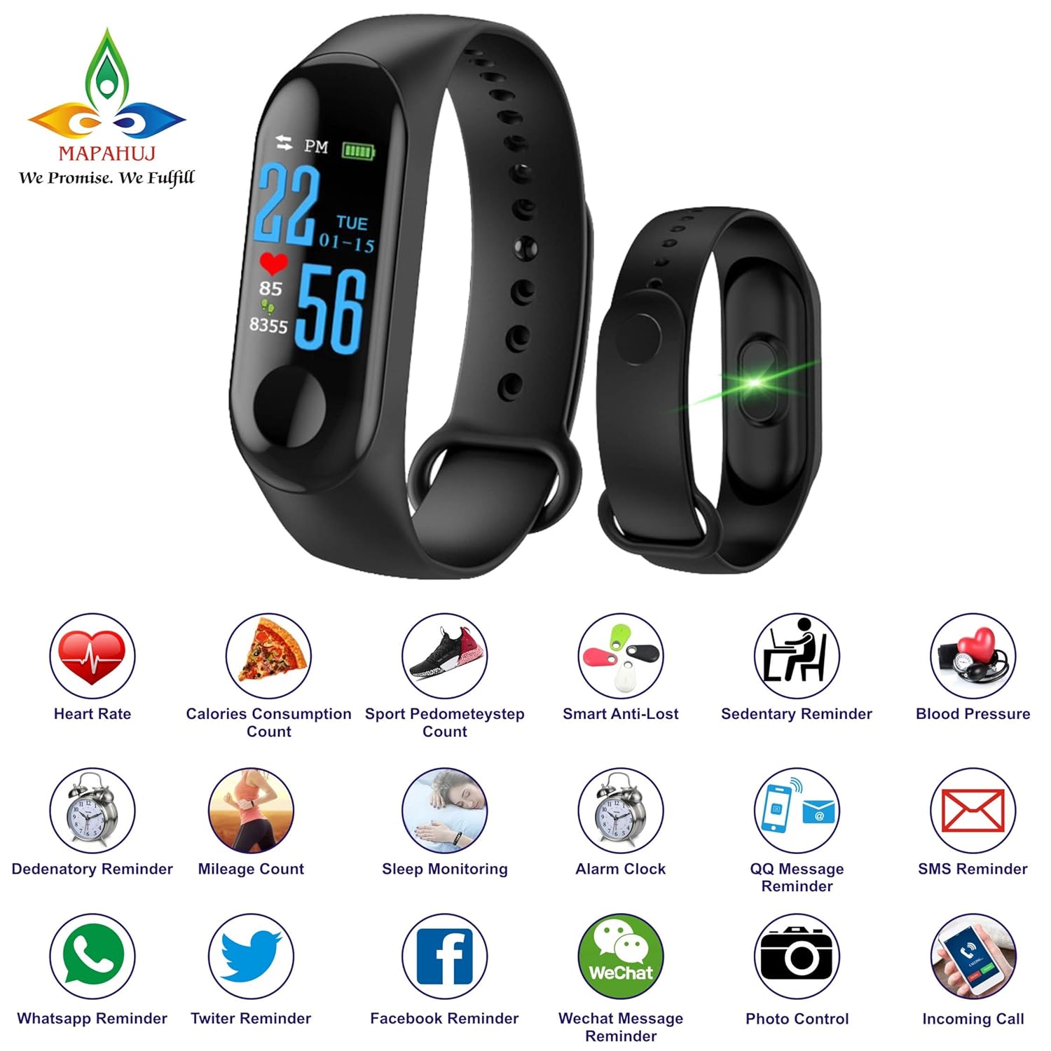 smart band watch features