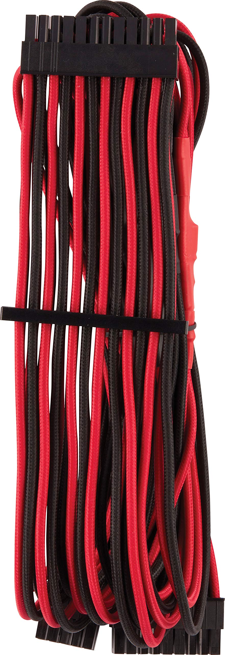 Corsair Premium Individually Sleeved ATX 24-Pin Cable Type 4 Gen 4 – Red/Black