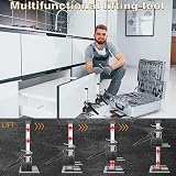 MEETOZ Labor Saving Arm Tool 2PC Hand Jack Lift Tile Locator Height Adjuster view 4