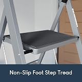 Home Vida 2 Step Ladder Heavy Duty Steel Folding 150kg Load Grey view 6