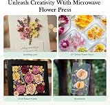 Aboofx Microwave Flower Press 6.3x6.3 inch Quick Drying for DIY Floral Crafts view 5