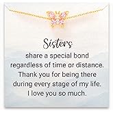 STORYJEWELLERY Sister Bracelet, Sister Christmas Gifts, Sisters Gifts from Sisters, Butterfly Necklace, Sisterhood Jewelry, Xmas Presents