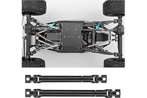 WEFEINO CVD Drive Shaft for Axial 1/10 RBX10 Ryft 4WD AXI03005 Scale Rock Bouncer Harden Steel Rear & Front Driveshaft for Crawler Car Parts Upgrade 2Pcs