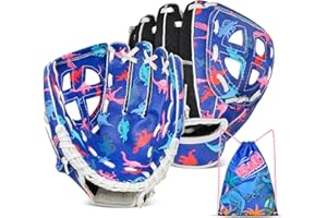 Ausletie Kids Baseball Glove,Softball Gloves,Baseball Softball Mitt for Kids Girls Toddlers, Tee Ball Glove for Training and 