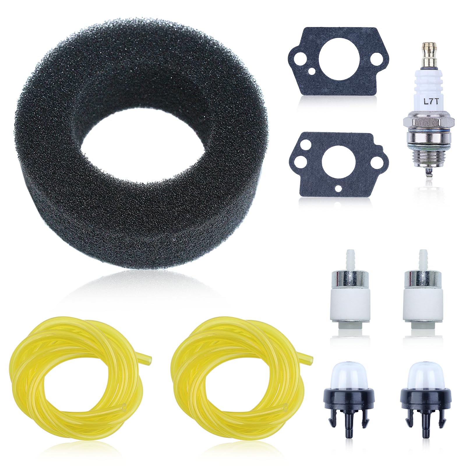 Haishine 791-682039 791-181086 Air Filter Fuel Line Tune-Up Kit for Ryobi Blower 280 280r 310BVR RGBV3100 410r Tiller Cultivator Trimmer Brushcutter