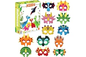 Zalmoxe Felt Masks for Kids Party Masks Birthday Masquerade Supplies Decorations Halloween Masks