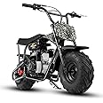 Oryxearth Mini Dirt Bike for Kids, Gas Powered Off Road Pit with Automatic Transmission and Pull Start Kids